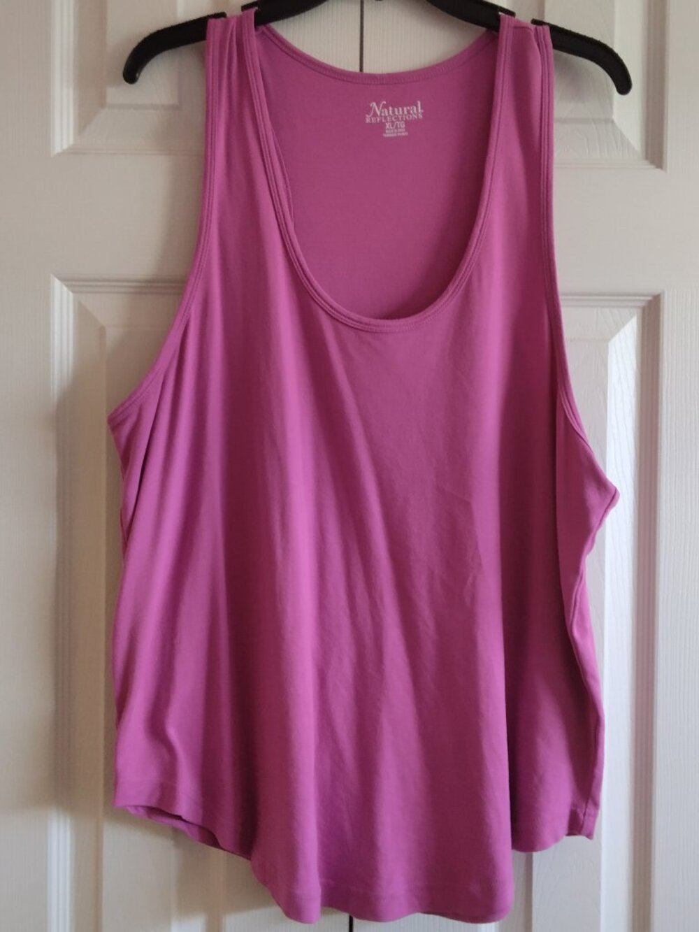 NATURAL REFLECTIONS WOMENS PINK TANK TOP SIZE XL